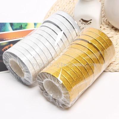 The wholesale supply of floral green flower color gold and silver foil tape tape tape