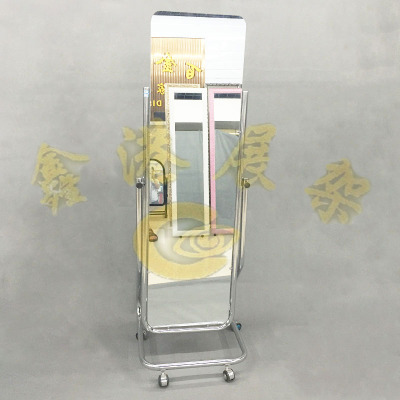 Electroplating iron mirror frame can be large mobile site general dressing mirror