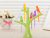 Creative bird fruit fork/colorful cute bird perch fruit fork