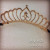 Alloy with Drill Big Crown Winding Cloth Bottom Headband