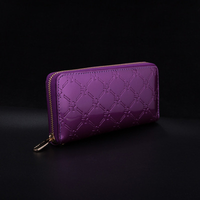 Manufacturers direct the new Korean version of Fashionable Ladies Wallet ticket Folder leather Shiny leather Wallet