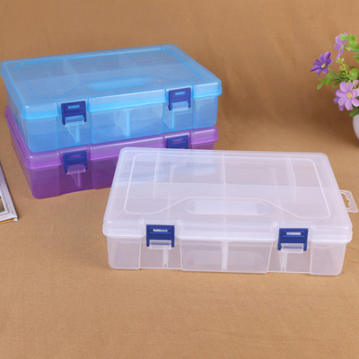 Large thickened double-layer 16-compartment plastic storage box multi-functional tool box components box parts jewelry box manufacturers
