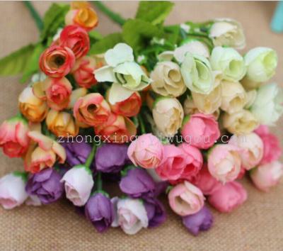 Wholesale cheap simulations small Rose Bud/QQ bud artificial flower/decorative flowers/flowers/plastic flower