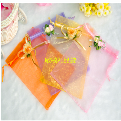 Korean tulip wedding bag candy box gift wrap bag string bag candy color