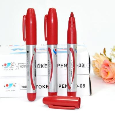 Red oily ink mark pen / pencil pen