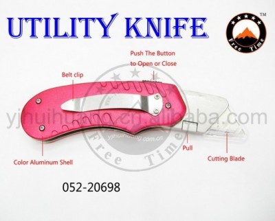 Alloy die casting wire cutter retractable wire utility knife aluminum handle knife garden cutter
