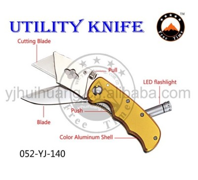 LED light knife multi-purpose plastic pipe cutter cutting tool knives folding electric knife