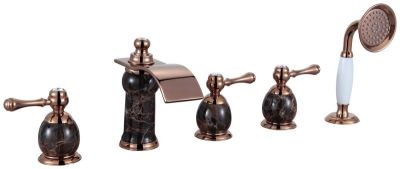 Guangdong five pieces of jade taps, basin taps, bathroom taps, Luxury faucets