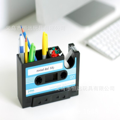 Retro desk ideas incorporating creative film tape tape pen