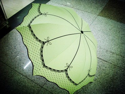 Korean-Style Ultra-Strong UV-Proof Sun Umbrella Small Vinyl Sun Protective Sun Umbrella Lotus Leaf Sun Umbrella for Women