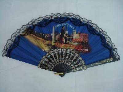 Argentina dance architectural motifs of Black Lace fan