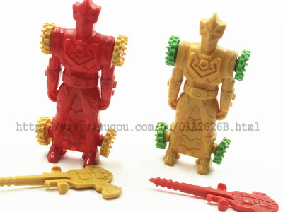 Double-sided robot  Plastic toys Gift