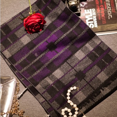 Scarf shop goods supplier of high-grade silk scarves, men's Silk Plaid scarf