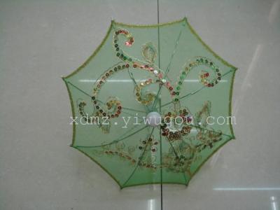 Nylon yarn embroidered with sequins embroidery craft umbrella