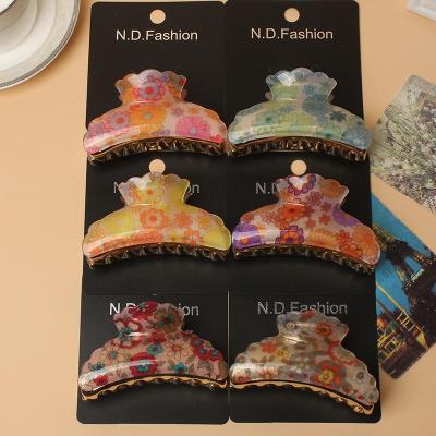 The new Korean headwear hairpin small Suihua large acrylic grip manufacturers selling