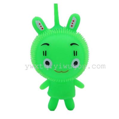New Bunny people flashing hairy balls hairy ball toy