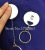 Supply High-Grade Flat 4.0cm Diameter Metal Badge Reel + Stainless Steel Chain, Electroplating Environmental Protection