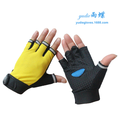 Fitness gloves and women half finger breathable and anti-skid hockey exercise dumbbell training.