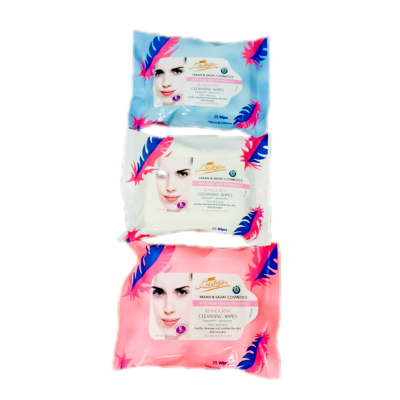 Manufacturers selling disposable wipes 25 bags of cleansing skin care cleansing wipes wet wipes