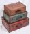 Gift box gift box wooden suitcase set three classic vintage gift box decorative gift box jewelry box