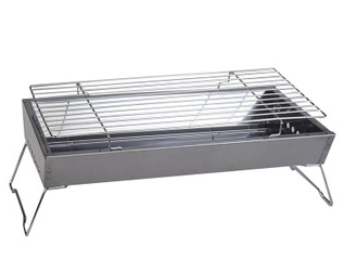 Outdoor portable household folding stainless steel barbecue stove shelf charcoal large picnic barbecue stove