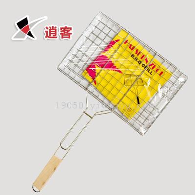 A special clamp barbecue barbecue net six hamburger authentic roast clip factory direct Seckill autumn