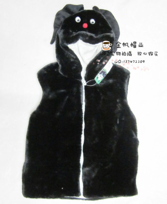 Foreign trade export bat children express waistcoat children 's cartoon vest in the vest of the animal model plush vest.