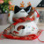 Nine inches of multicolor fortune fortune cat firing piggy bank sw365c