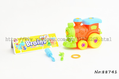 Train Tinker toys in blocks Trouble Maker Learning & Education 
