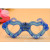 Factory Direct Sales Valentine's Day Small Gift Love Heart Flash Glasses Glowing Glasses Dance Mask