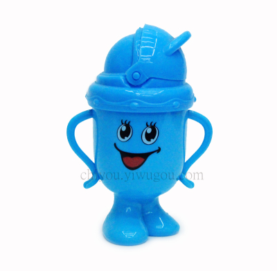 Smurfs cartoon baby cup with straw children cups CY-905-5