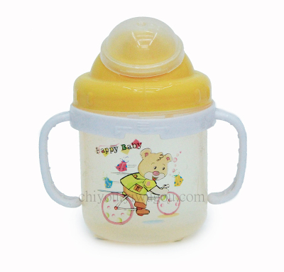 Cute baby child cup Child Bottle with handle CY-1515