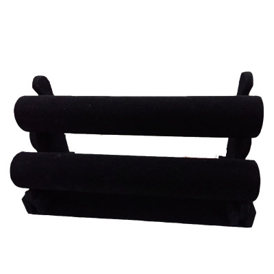 Manufacturers selling black velvet two layer frame hand bracelet Jewelry frame jewelry display