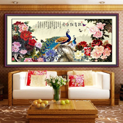 Diamond Painting peacocks and Peonies Round Diamond Latest style Diamond designs Open Riches