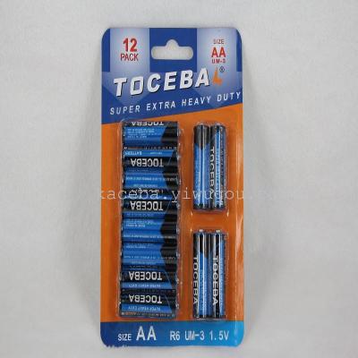 [TOCEBAL] 5 AA12 absorption of zinc manganese dry battery R6