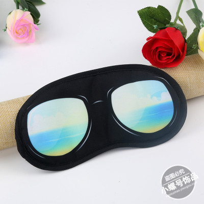 Simulation of 3D sunglasses pattern eye shading  sleep aid  mask eyeshade