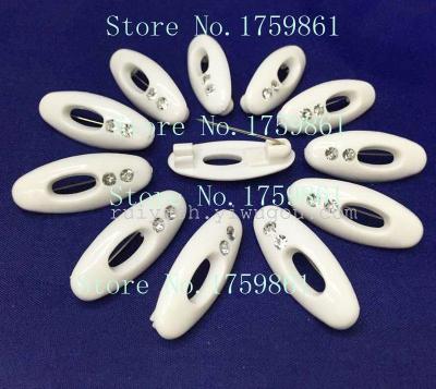 2 Diamond White Scarf Buckle, Black/White Scarf Buckle, Color Scarf Buckle, Plastic Pin, Plastic Buckle!