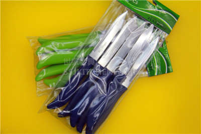 High - grade fruit knife, plastic handle card with stainless steel fruit knife