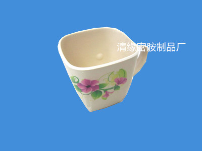 3.5 inch color Coffee square cup melamine Imitation Ceramic one one spot goods