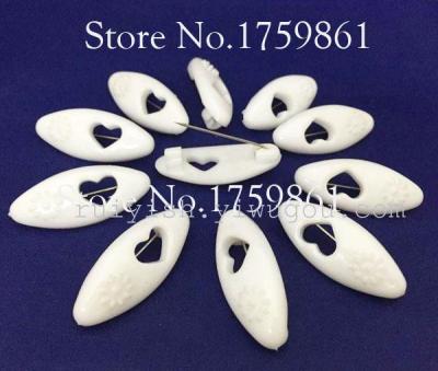 Sunflower White Scarf Buckle, Black/White Scarf Buckle, Color Scarf Buckle, Plastic Pin