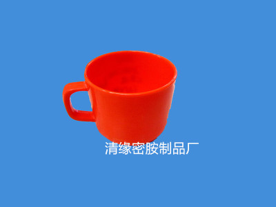 3 inch orange red color mixed melamine Imitation Ceramic Cup