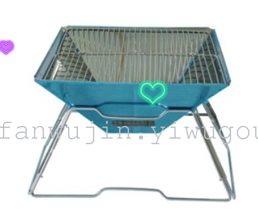 Folding barbecue stove outdoor portable barbecue stove courtyard stainless steel folding grill