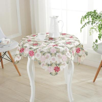 [after] wave crafts high-end Satin Embroidered Tablecloth tablecloths made pastoral tablecloth
