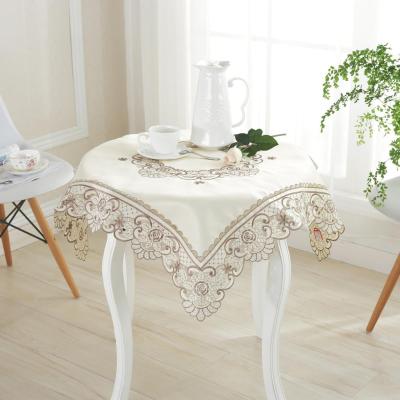 [after] wave crafts high-end Satin Embroidered Tablecloth tablecloths custom pastoral tablecloth