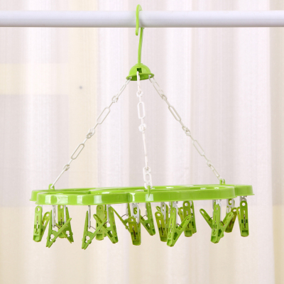 Plastic  socks clip clothespin windproof hanger bra underwear circular hanger