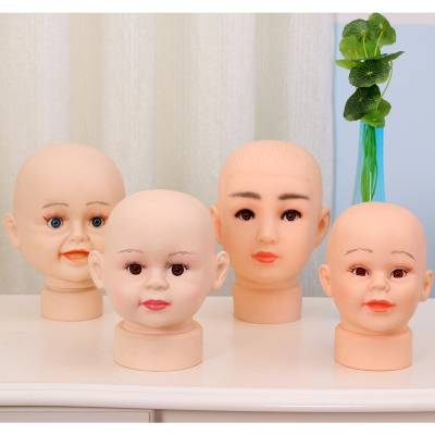 Children's model head doll head child's head model without wig baby head model props