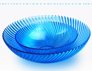Color glass salad fruit plate manufacturers exclusively for wedding gifts glass bowl.