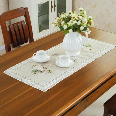 [waves] European high-grade embroidery crafts satin cloth napkins placemats gift table cloth tablecloth