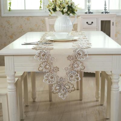 [waves] European high-grade crafts Satin openwork embroidery table cloth gift table cloth tablecloth