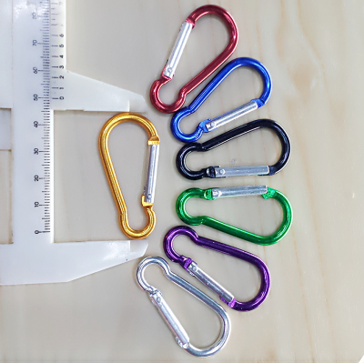 Factory direct sales No. 5 mountaineering buckle gourd shaped high quality aluminum alloy outdoor quick key